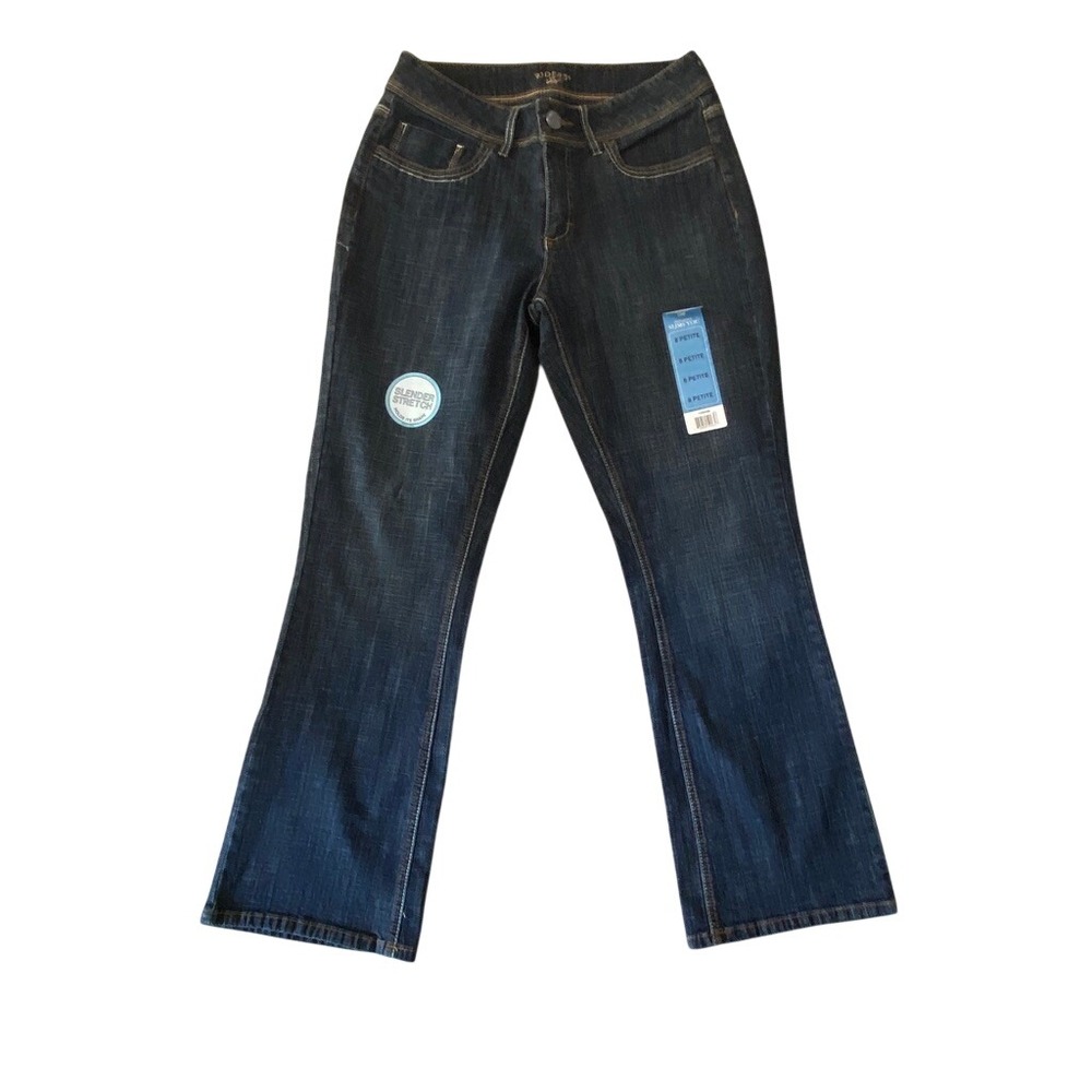 Riders by Lee Instantly Slims You Bootcut Jeans Dark Wash Blue 8 Petite NWT